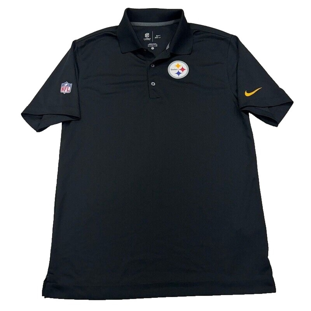 Pittsburgh Steelers Nike Onfield‎ Dri Fit Polo Shirt S NFL Football Golf Mens